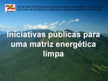 SECRETARIA DE ESTADO DO DESENVOLVIMENTO ECON