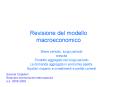 Revisione del modello macroeconomico PowerPoint PPT Presentation