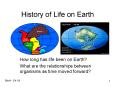 History of Life on Earth PowerPoint PPT Presentation