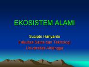 EKOSISTEM ALAMI