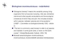 Biologinen monimuotoisuus - m