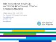 The Future of Finance: investor rights and Ethical Decision-Making PowerPoint PPT Presentation