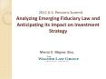 2012 U.S. Pensions Summit Analyzing Emerging Fiduciary Law and Anticipating Its Impact on Investment Strategy PowerPoint PPT Presentation