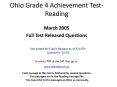 Ohio Grade 4 Achievement Test- Reading PowerPoint PPT Presentation