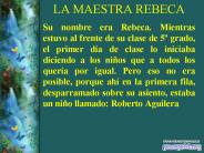 LA MAESTRA REBECA