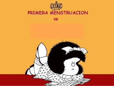 AG1- Primera mestruaci