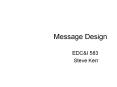 Message%20Design PowerPoint PPT Presentation