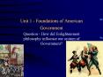 Unit 1 - Foundations of American Government PowerPoint PPT Presentation
