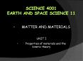 Science 4001 Earth and Space Science 11 PowerPoint PPT Presentation