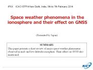 Ionospheric Observations Using GEONET Data