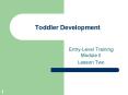 Toddler Development PowerPoint PPT Presentation