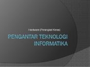 PENGANTAR TEKNOLOGI INFORMATIKA