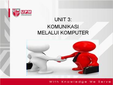 KOMUNIKASI MELALUI KOMPUTER