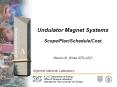 Undulator Magnet Systems PowerPoint PPT Presentation