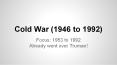 Cold War (1946 to 1992) PowerPoint PPT Presentation