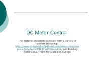 DC Motor Control