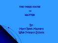 THE THREE STATES OF MATTER PowerPoint PPT Presentation