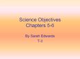 Science Objectives Chapters 5-6 PowerPoint PPT Presentation