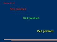 Des pommes