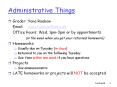 Administrative Things PowerPoint PPT Presentation
