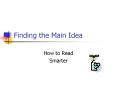 Finding%20the%20Main%20Idea PowerPoint PPT Presentation