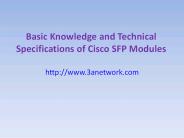 Basic knowledge and technical specifications of Cisco sfp modules