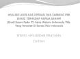 ANALISIS ARUS KAS OPERASI DAN EARNING PER SHARE TERHADAP HARGA SAHAM  (Studi Kasus Pada PT. Ades Waters Indonesia Tbk. Yang Tercatat Di Bursa Efek Indonesia PowerPoint PPT Presentation