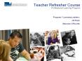 Teacher Refresher Course PowerPoint PPT Presentation