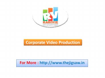 Corporate Video Production