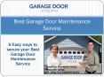 Best Garage Door Maintenance Service - Garage Door In My Area PowerPoint PPT Presentation