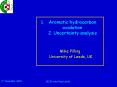 Aromatic hydrocarbon oxidation 2. Uncertainty analysis PowerPoint PPT Presentation