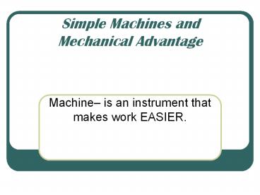 Simple%20Machines%20and%20Mechanical%20Advantage