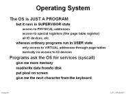 Operating System