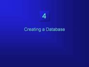 Creating a Database