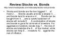 Review:Stocks vs. Bonds http://www.investopedia.com/video/play/stocks-versus-bonds PowerPoint PPT Presentation