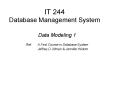 IT 244 Database Management System PowerPoint PPT Presentation