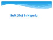 Bulk SMS in Nigeria