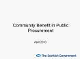 Community Benefit in Public Procurement PowerPoint PPT Presentation