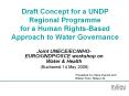 Draft Concept for a UNDP Regional Programme for a Human Rights-Based Approach to Water Governance PowerPoint PPT Presentation