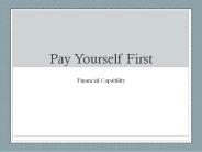 Pay Yourself First