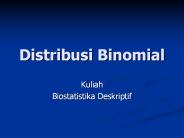 Distribusi Binomial