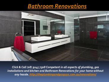 Bathroom Renovations