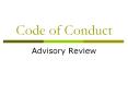 Code of Conduct PowerPoint PPT Presentation