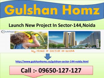 Gulshan Homz Sector-144 Apartments