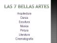 Las 7 bellas artes PowerPoint PPT Presentation