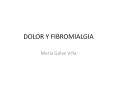 DOLOR Y FIBROMIALGIA PowerPoint PPT Presentation