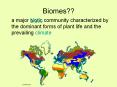 Biomes?? PowerPoint PPT Presentation