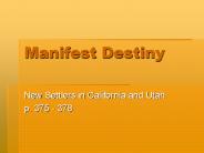 Manifest Destiny