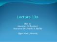 Lecture 13a PowerPoint PPT Presentation