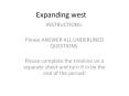 Expanding west PowerPoint PPT Presentation